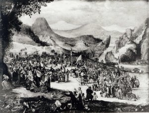 La crocifissione da Jan the Elder Brueghel
